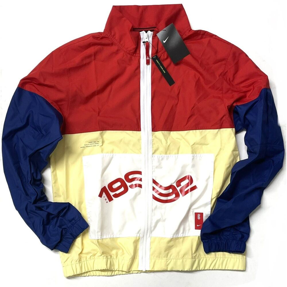 Nike Kyrie Irving Windbreaker Jacket Basketball Sz M Medium BV9295-455 Lightwt